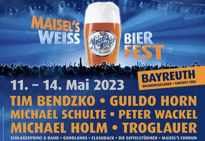 33. Maisel's Weissbierfest vom 11. bis 14. Mai 2023
