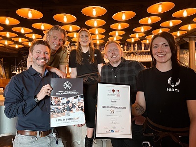 Liebesbier Restaurant gewinnt Award der Gastfreundschaft