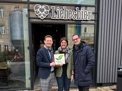 Engagement für mehr Nachhaltigkeit: Liebesbier Urban Art Hotel erhält GreenSign Hotel Zertifizierung