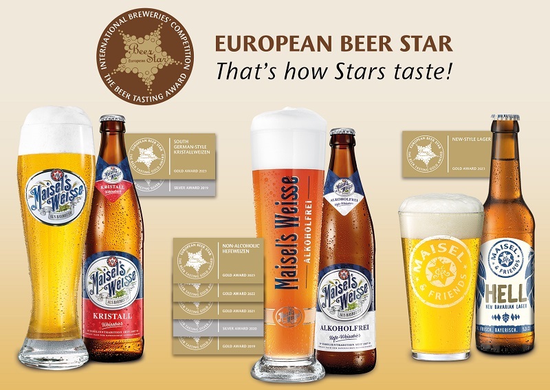 Maisel’s Weisse Alkoholfrei gewinnt zum vierten Mal Gold beim European Beer Star