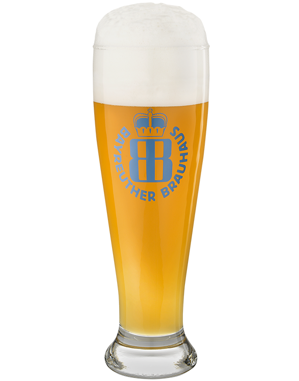 Bayreuther Brauhaus HEFE-WEISSBIER Weizenglas 0,50 l