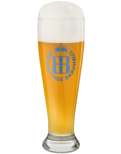 Bayreuther HEFE-WEISSBIER Weizenglas 0,5 l