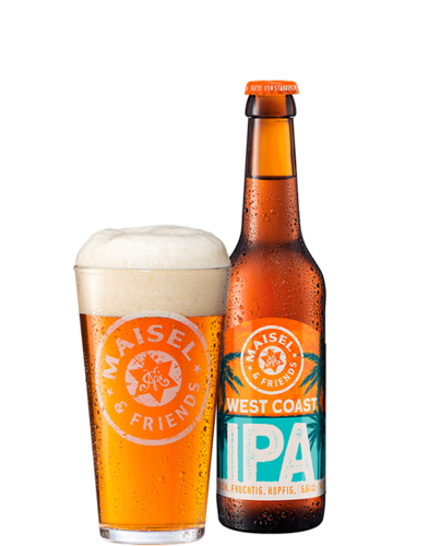 Masiel & Friends West Coast IPA Flasche + Glas