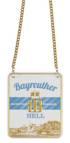 Bayreuther HELL Zapfhahnschild