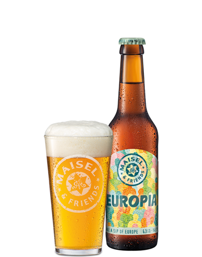 Maisel & Friends Europia 0,33 l Flasche und Glas