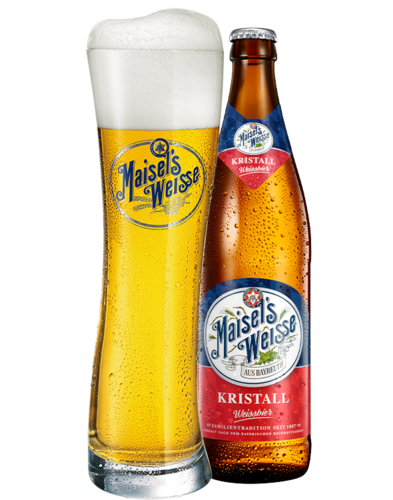 Maisels Weisse Kristall Flasche Glas