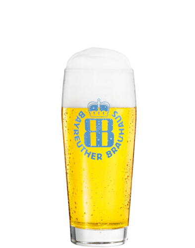 Bayreuther Bierbrauerei Bier Beer Bierglas Glas Klar 0,5l Bar Kneipe Gastro NEU