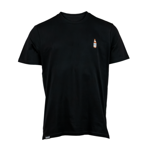 T-Shirt Flasche Schwarz Herren Front