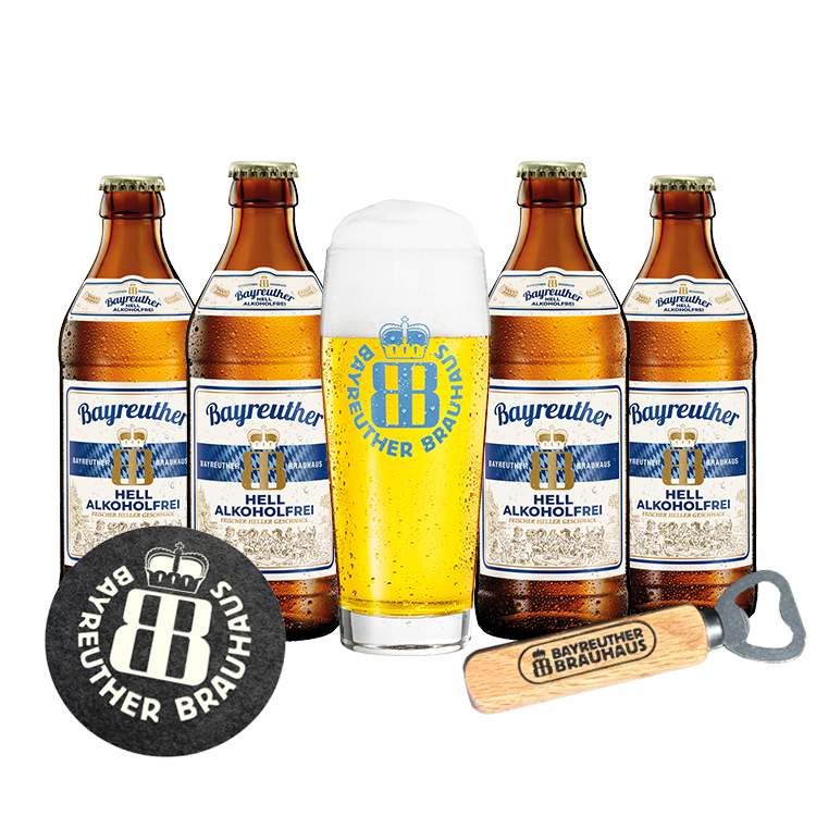 Bayreuther Hell Alkoholfrei 0,33 l Paket
