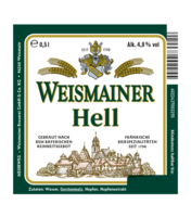 Weismainer Hell 0,5 l Bauchetikett