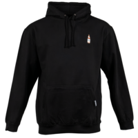 Hoodie Flasche Schwarz Front