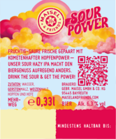 M & F Sour Power Rückenetikett