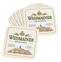 Weismainer Bierdeckel Stapel