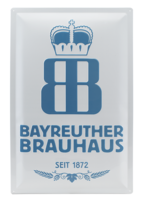 Bayreuther Brauhaus Schild (weiß) Vorderseite