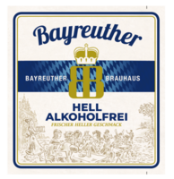 Bayreuther Hell Alkoholfrei Bauchetikett