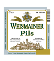 Weismainer Pils Bauchetikett