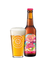 M & F  Sour Power Flasche und Glas