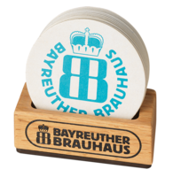 Bayreuther Brauhaus Bierdeckelständer & Bier 1