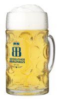 Bayreuther Brauhaus Maßkrug 1 Liter - Gefüllt