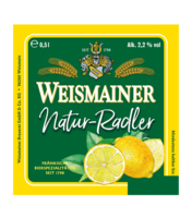 Weismainer Natur-Radler Bauchetikett