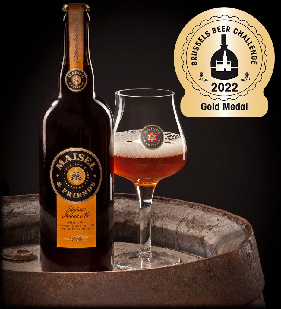 Maisel & Friends Stefan's Indian Ale gewinnt Gold bei der Brussels Beer Challenge 2022