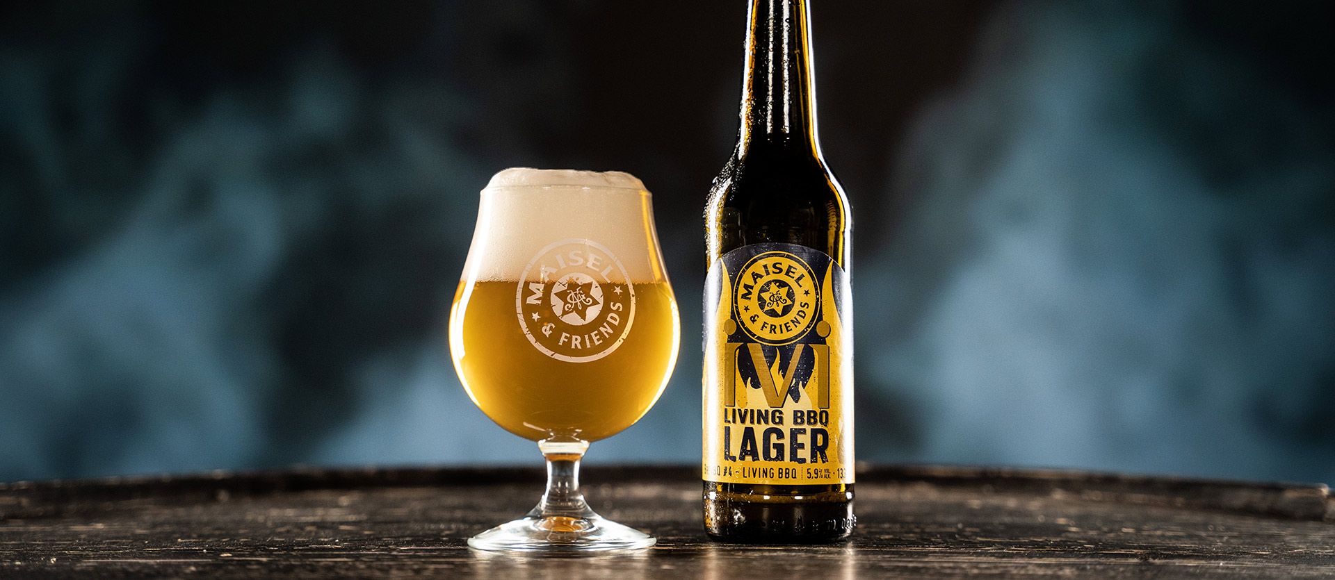 Maisel & Friends Living BBQ Lager is the expert barbecue beer of the BrewBQ series 2023