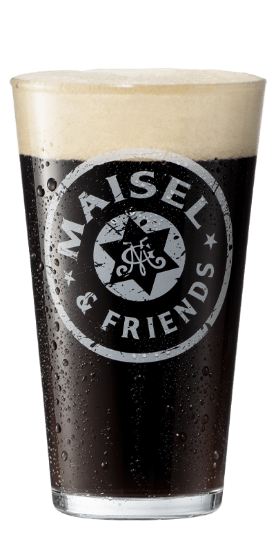 Maisel & Friends Irish Stout Fassbier frisch gezapft im Pintglas
