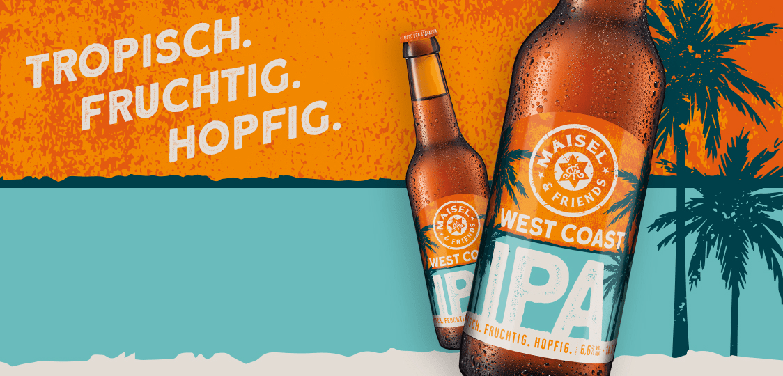 Maisel and Friends West Coast IPA. Tropisch. Fruchtig. Hopfig.